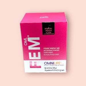 Suplemento en Polvo FEM con Vitaminas, Minerales y Antioxidantes - Sabor Durazno - Omnilife