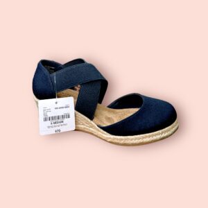 Alpargatas de Cuña Azul Marino para Mujer