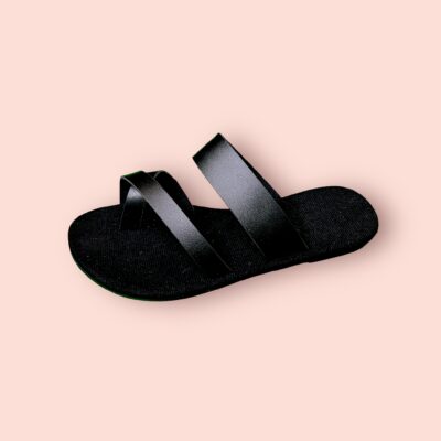 Sandalias Negras de Doble Tira – Comodidad y Estilo Casual