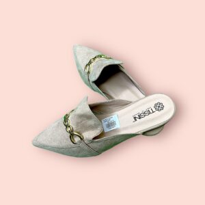 Mocasines Destalonados en Color Plateado