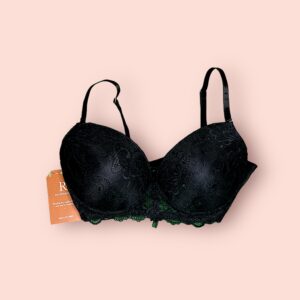 Brasier de Encaje Negro con Soporte Rosmery Novedades