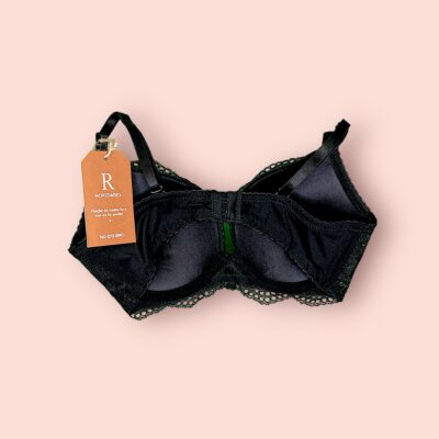 Sujetador de Encaje Negro Rosmery Novedades