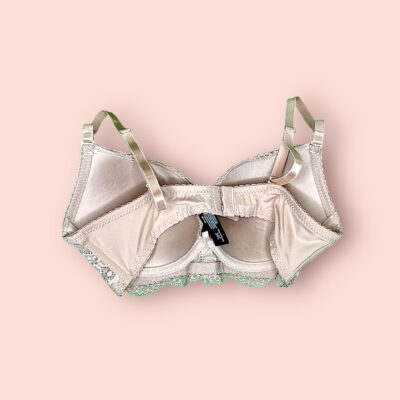 Sostén de Encaje Beige con Push-Up