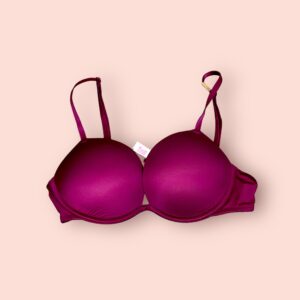 Sostén de Microfibra Burdeos con Soporte