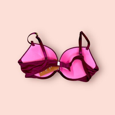 Sostén de Microfibra Burdeos con Soporte