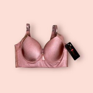 Sostén de Compresión de Encaje Color Bronce