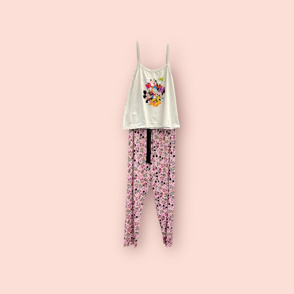 Pijama Dama con Diseño de Minnie y Mickey