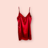 Camisón de Satén Rojo - Imagen 2